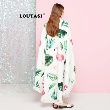 LOUTASI Flamingo Microfiber Round Large Beach Towel Blanket with Tassel Bohemian Picnic Yoga Mat Wall Tapestry Home Decor 150cm
LOUTASI Flamingo Microfiber Round Large Beach Towel Blanket with Tassel Bohemian Picnic Yoga Mat Wall Tapestry Home Decor 150cm