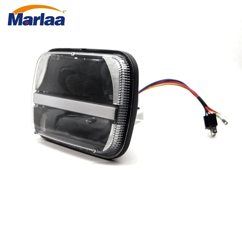 Marlaa 5"x7" 7x6 inch Rectangular Projector LED Headlight for Jeep Wrangler YJ Cherokee XJ Truck 4X4 Offroad
Marlaa 5"x7" 7x6 inch Rectangular Projector LED Headlight for Jeep Wrangler YJ Cherokee XJ Truck 4X4 Offroad
