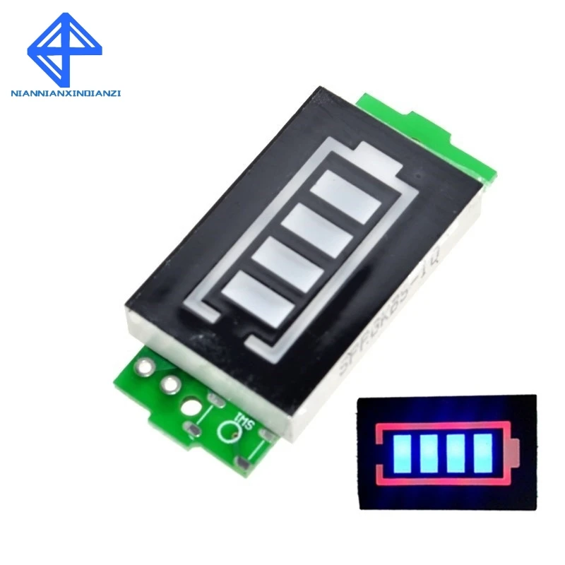 1S - 4S Single 3.7V Lithium Battery Capacity Indicator Module 4.2V Blue Display Electric Vehicle Battery Power Tester Li-ion
1S - 4S Single 3.7V Lithium Battery Capacity Indicator Module 4.2V Blue Display Electric Vehicle Battery Power Tester Li-ion