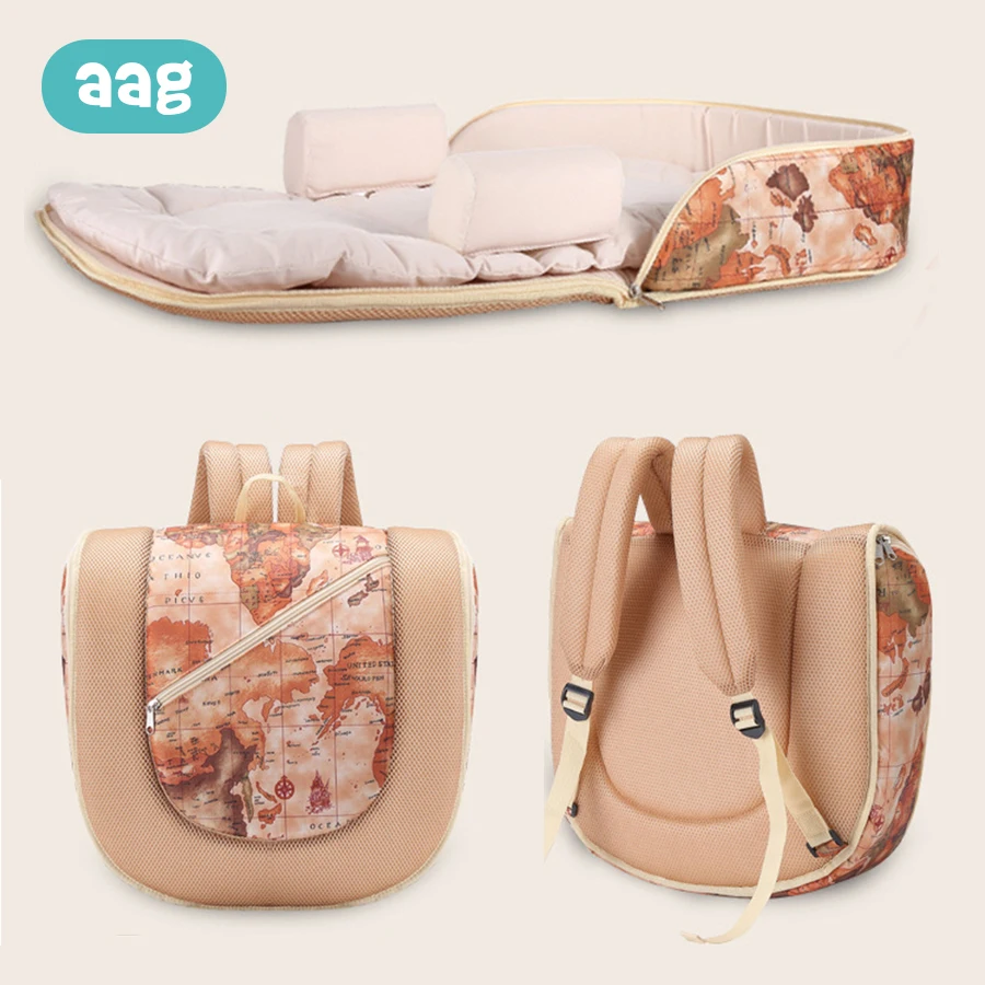 AAG Multi-function Portable Baby Cribs Detachable Mummy Bag Double Shoulder Backpack Baby Crib Diaper Change Baby Travel Bed 40
AAG Multi-function Portable Baby Cribs Detachable Mummy Bag Double Shoulder Backpack Baby Crib Diaper Change Baby Travel Bed 40