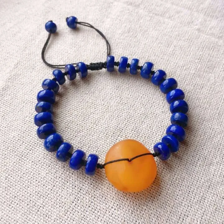 7.4mm Natural Lapis Lazuli Gemstone Bracelet With Pendant For Woman Female Gift Bless Crystal Stretch Bracelet AAAAA Certificate
7.4mm Natural Lapis Lazuli Gemstone Bracelet With Pendant For Woman Female Gift Bless Crystal Stretch Bracelet AAAAA Certificate