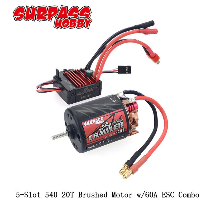5-Slot 540 20T Brushed motor w/60A for RC Redcat Volcano EPX Blackout XTE Traxxas TRX-4 Blazer Axial SCX10 D110 D90 Crawlwer Car
5-Slot 540 20T Brushed motor w/60A for RC Redcat Volcano EPX Blackout XTE Traxxas TRX-4 Blazer Axial SCX10 D110 D90 Crawlwer Car