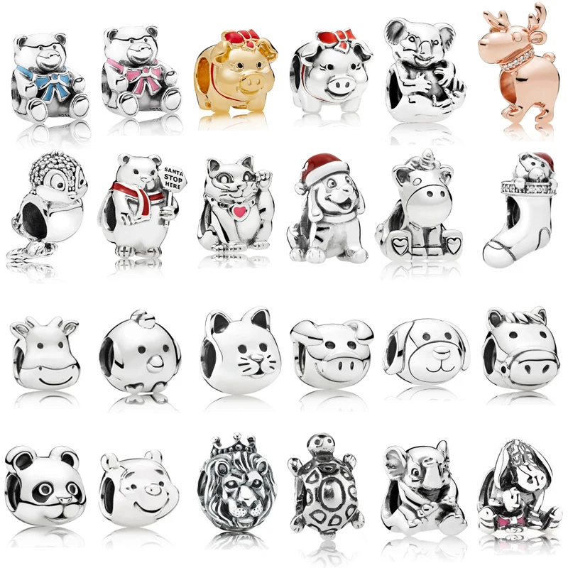 925 Sterling Silver Animal Charms Multi Style Cat Dog Bears Lion Beads Fit Pandora silver 925 Original Charm Bracelets Jewelry
925 Sterling Silver Animal Charms Multi Style Cat Dog Bears Lion Beads Fit Pandora silver 925 Original Charm Bracelets Jewelry