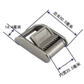 25mm Inner Width stainless steel Metal Cam Buckle for 1" Tie Down Strap or Webbing
25mm Inner Width stainless steel Metal Cam Buckle for 1" Tie Down Strap or Webbing