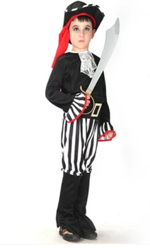 Halloween Cosplay 110-140cm Clothing 3 pcs set kid Pirates of the Caribbean Costume hero costume for boy birthday gift party
Halloween Cosplay 110-140cm Clothing 3 pcs set kid Pirates of the Caribbean Costume hero costume for boy birthday gift party