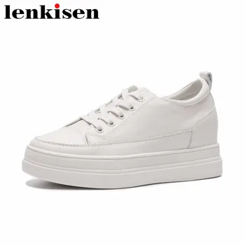 Lenkisen full grain leather round toe lace up med bottom simple style new fashion preppy style woman vulcanized casual shoes L91
Lenkisen full grain leather round toe lace up med bottom simple style new fashion preppy style woman vulcanized casual shoes L91
