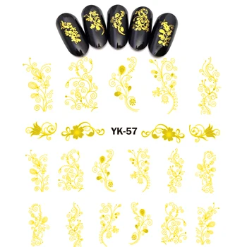 Gold/ Silver Water Stickers Metallic Nail Decals FLOWER VINTAGE SWIRL FLORAL ABSTRACT PATTERN YK55-60
Gold/ Silver Water Stickers Metallic Nail Decals FLOWER VINTAGE SWIRL FLORAL ABSTRACT PATTERN YK55-60