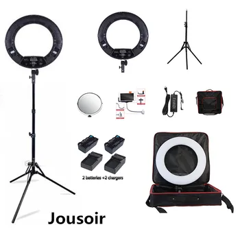Black FD-480II LED Ring lamp Light Make up Lighting sefie ring lamp set + standing (2M)+ bag + batteries CD50
Black FD-480II LED Ring lamp Light Make up Lighting sefie ring lamp set + standing (2M)+ bag + batteries CD50