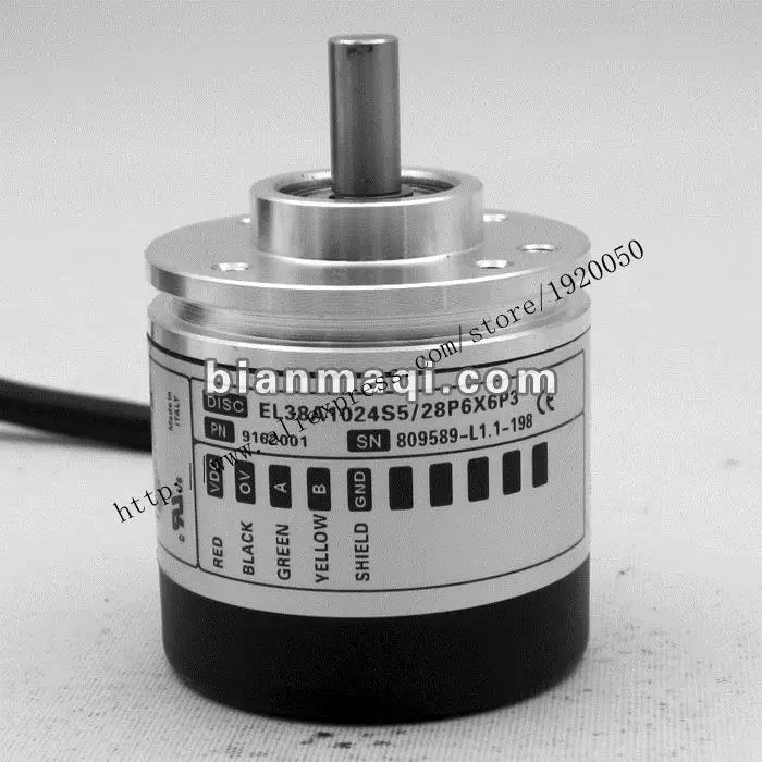Shelf E8A1024S5 / 28P6X6P3 meaning Seoul record Eltra incremental encoder / shaft diameter 6mm
Shelf E8A1024S5 / 28P6X6P3 meaning Seoul record Eltra incremental encoder / shaft diameter 6mm