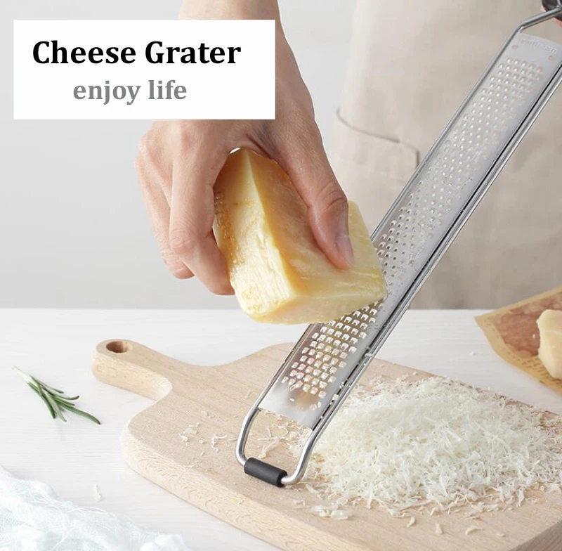 Stainless Steel Hand Cheese Grater Slicer Nutmeg Zester Lemon Kitchen Tool RN