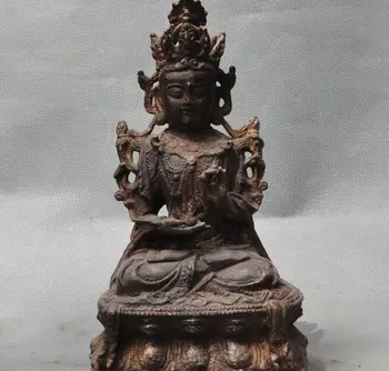 9" old chinese Buddhism pure bronze Quan yin Kwan-Yin GuanYin Bodhisattva statue
9" old chinese Buddhism pure bronze Quan yin Kwan-Yin GuanYin Bodhisattva statue