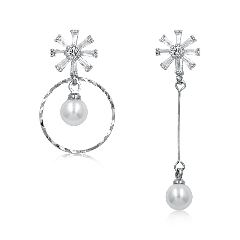 WEIMANJINGDIAN Sparkling AAA Cubic Zirconia CZ Crystal Flower and Circle Drop Earrings for Women in White Gold Color
WEIMANJINGDIAN Sparkling AAA Cubic Zirconia CZ Crystal Flower and Circle Drop Earrings for Women in White Gold Color