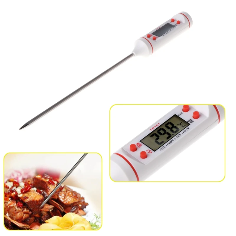 Digital Food Thermometer Probe with Instant Read LCD Screen Anti-Corrosion Kitchen Tool #0620
Digital Food Thermometer Probe with Instant Read LCD Screen Anti-Corrosion Kitchen Tool #0620