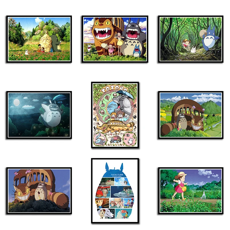 Tonari no Totoro Hayao Miyazaki Poster Clear Image Wall Stickers Home Decoration Good Quality Prints White Coated Paper 42*30CM 
Tonari no Totoro Hayao Miyazaki Poster Clear Image Wall Stickers Home Decoration Good Quality Prints White Coated Paper 42*30CM
