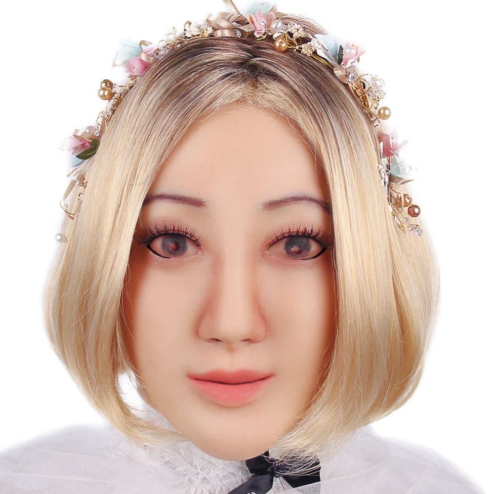 KOOMIHO Angela Soft Silicone Transgender Mask Crossdress Cosplay Mask Realistic Silicone Head Mask Handmade Makeup Mask 1G
KOOMIHO Angela Soft Silicone Transgender Mask Crossdress Cosplay Mask Realistic Silicone Head Mask Handmade Makeup Mask 1G