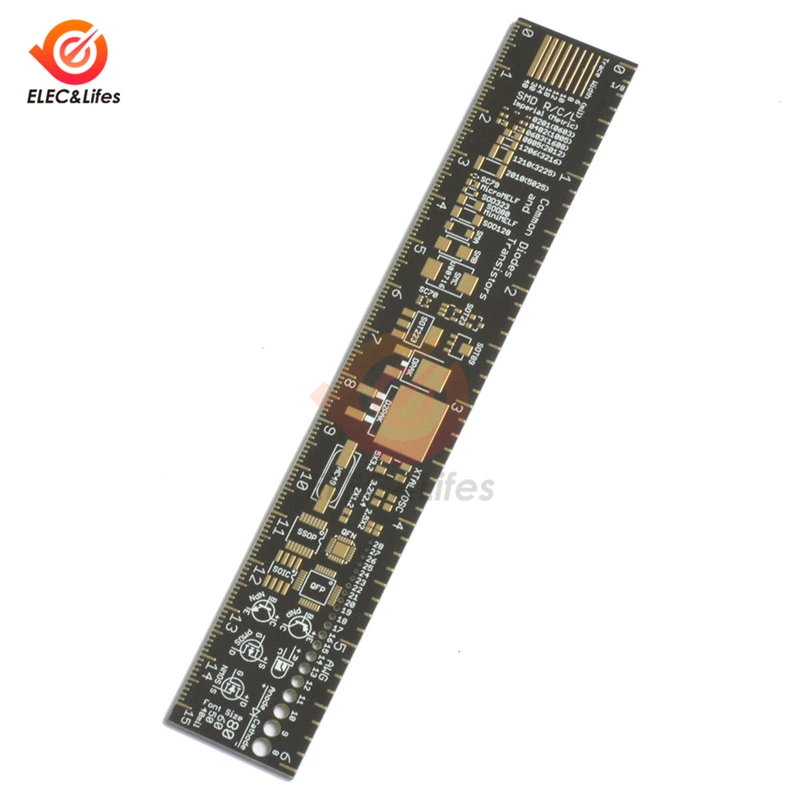 15CM Multifunctional PCB Engineering Ruler Measuring Tool Resistor Capacitor Chip IC SMD Diode PCB Reference Scale Ruler
15CM Multifunctional PCB Engineering Ruler Measuring Tool Resistor Capacitor Chip IC SMD Diode PCB Reference Scale Ruler