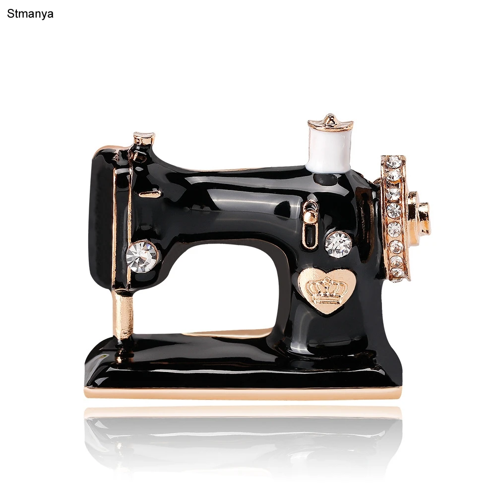 Classic Alloy Enamel Women Girls Sewing Machine Brooch Pins Black Enamel Brooches Jewelry Hijab Pin For Collar Suit Scarf Pins
Classic Alloy Enamel Women Girls Sewing Machine Brooch Pins Black Enamel Brooches Jewelry Hijab Pin For Collar Suit Scarf Pins