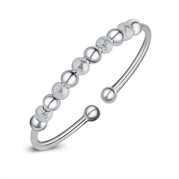 DH-H175 Hot sterling bangle bracelet, fashion jewelry Beads bracelet /agjaixqa aizajaga silver color
DH-H175 Hot sterling bangle bracelet, fashion jewelry Beads bracelet /agjaixqa aizajaga silver color