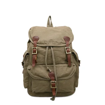 New Men's Women's Vintage Canvas Leather Cotton Bag Rucksack Mountaineering Book Backpack School Casual Backpacks
New Men's Women's Vintage Canvas Leather Cotton Bag Rucksack Mountaineering Book Backpack School Casual Backpacks