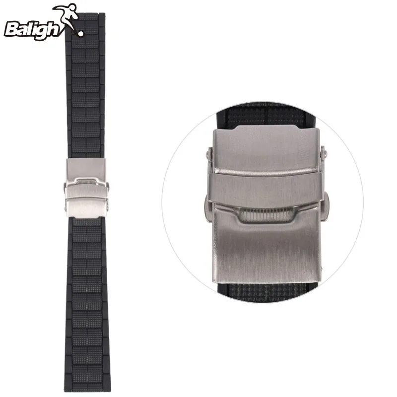 20 22 MM Black Silicone Rubber Waterproof Men& Women Watch Strap Band Deployment Buckle Watch Band 2018
20 22 MM Black Silicone Rubber Waterproof Men& Women Watch Strap Band Deployment Buckle Watch Band 2018