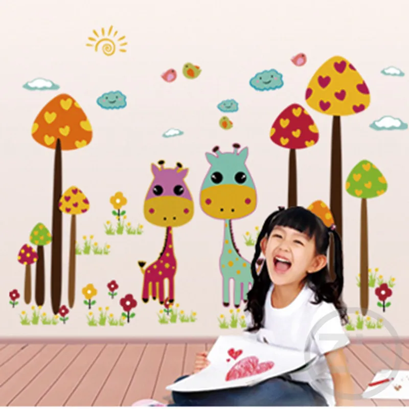 Zs Sticker Giraffe Tree Wall Stickers Kids Room Home Decor Girls Bedroom Wall Decor Children Baby Vinyl House
Zs Sticker Giraffe Tree Wall Stickers Kids Room Home Decor Girls Bedroom Wall Decor Children Baby Vinyl House