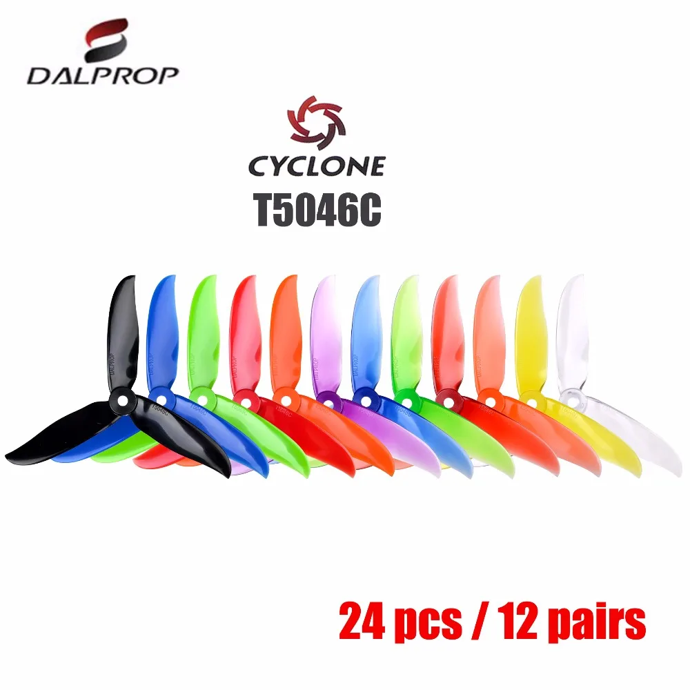 24 pcs / 12 pair DALPROP CYCLONE T5046C PRO 5046 3Blade propeller for T-Motor motor FPV Freestyle Drone Quadcopter version Prop
24 pcs / 12 pair DALPROP CYCLONE T5046C PRO 5046 3Blade propeller for T-Motor motor FPV Freestyle Drone Quadcopter version Prop