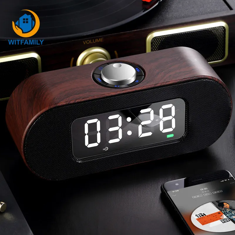 LED Digital Alarm Clock Portable Bluetooth Speaker with Snooze FM Radio Electronic Clock Music Player Home Decor Desktop Clock
LED Digital Alarm Clock Portable Bluetooth Speaker with Snooze FM Radio Electronic Clock Music Player Home Decor Desktop Clock