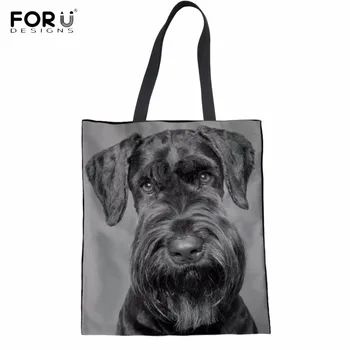 FORUDESIGNS Lovely 3D Animal Schnauzer Dog Print Woman Grocery Bag Fashion Large Shopping Tote Bags Casual Cloth Folding Eco Bag
FORUDESIGNS Lovely 3D Animal Schnauzer Dog Print Woman Grocery Bag Fashion Large Shopping Tote Bags Casual Cloth Folding Eco Bag