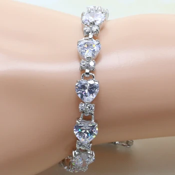 J086G- women Silver Plated jewelry bracelets package inserts white cubic zirconia center stone Charm Bracelet
J086G- women Silver Plated jewelry bracelets package inserts white cubic zirconia center stone Charm Bracelet