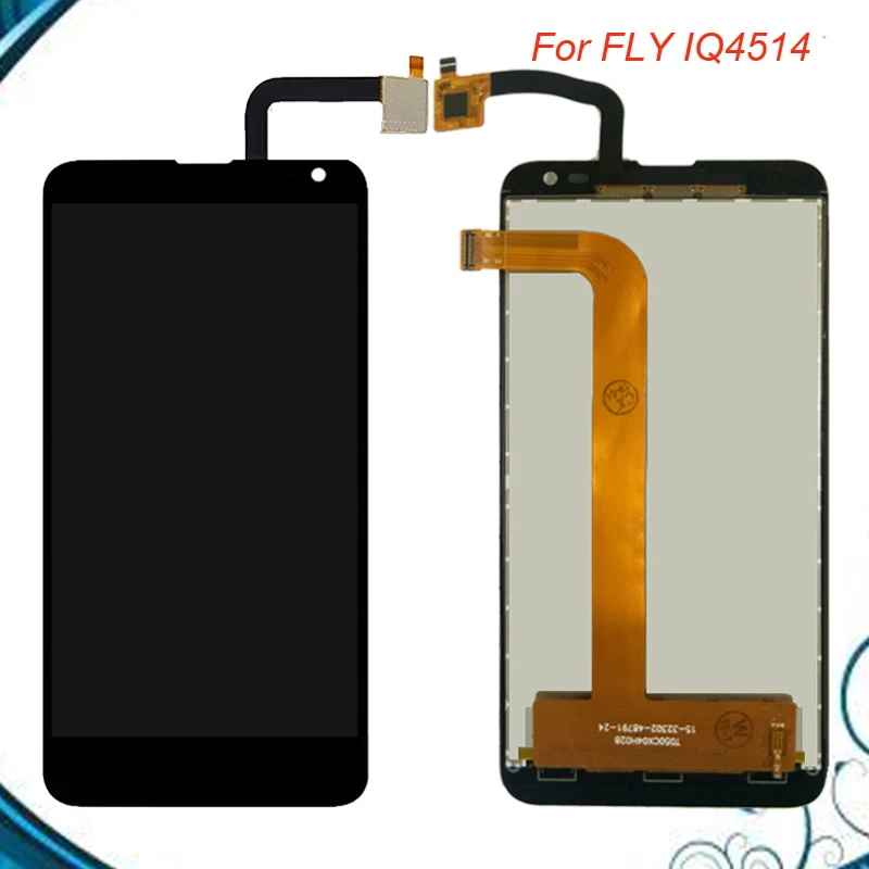 Высококачественный ЖК дисплей для Fly IQ4514 EVO Tech 4 Quad FLY с тачскрином в сборе