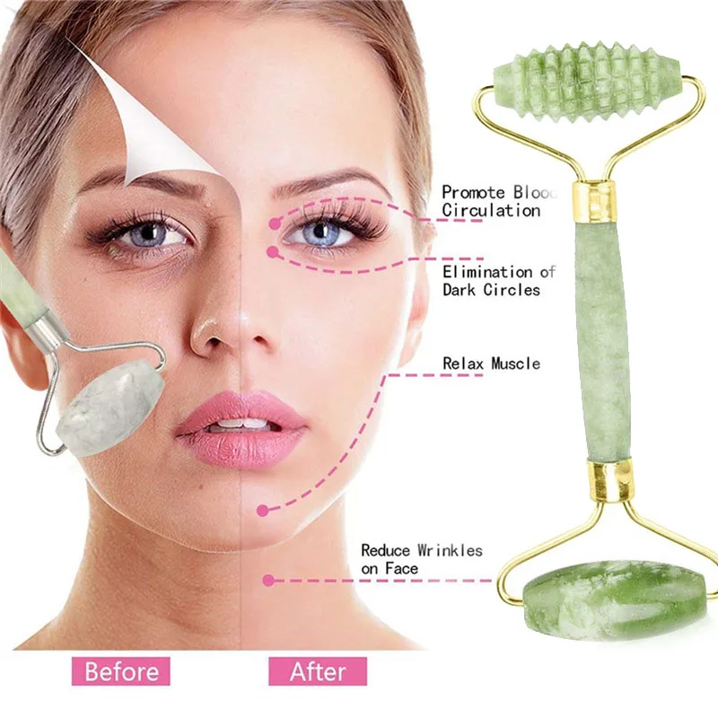 Double-head Natural Facial Beauty Massage Face Lift Tools Artificial Jade Roller Massager Face Thin Roller Face-lifting Tool
Double-head Natural Facial Beauty Massage Face Lift Tools Artificial Jade Roller Massager Face Thin Roller Face-lifting Tool