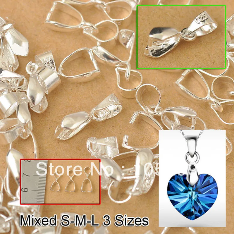 Wholesale 120pcs Mix 3 Size 925 Sterling Silver Necklace Jewelry Findings Bail Connector Bale Pinch Clasp Pendant
Wholesale 120pcs Mix 3 Size 925 Sterling Silver Necklace Jewelry Findings Bail Connector Bale Pinch Clasp Pendant