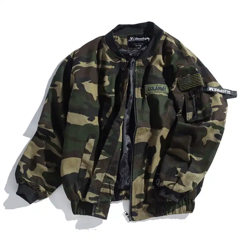 bomber camuflaje hombre