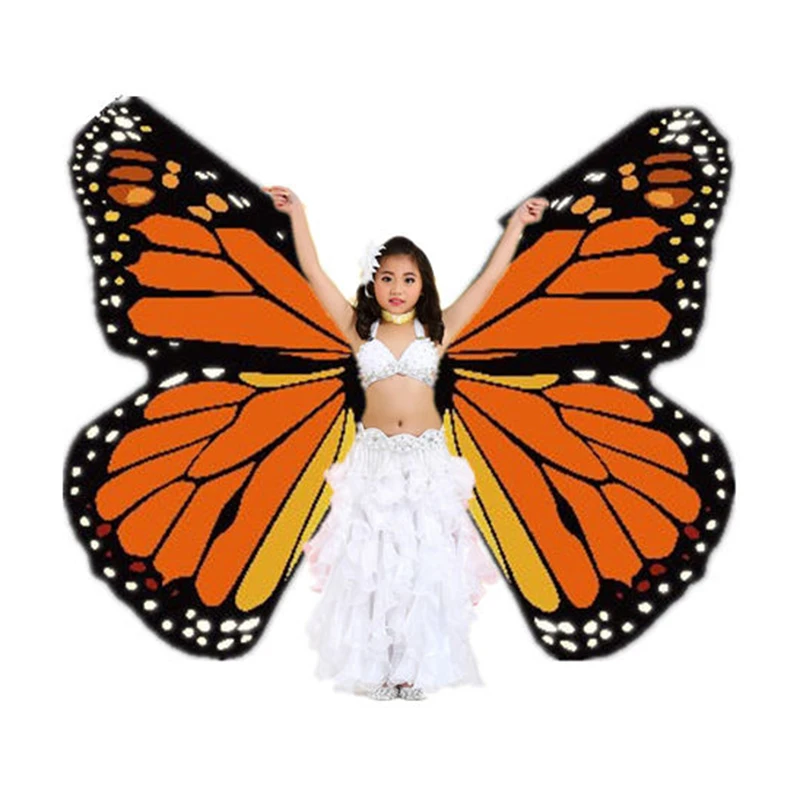 Stage Performance Props Kids Dancewear Fairy Cape Polyester Dance Isis Wing Chiffon Butterfly Wings for Children Belly Dance
Stage Performance Props Kids Dancewear Fairy Cape Polyester Dance Isis Wing Chiffon Butterfly Wings for Children Belly Dance