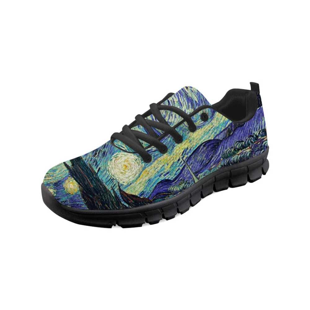 Sneakers Women Flats Shoes Spring Painting Art Printed Black bottom Comfortable Flats Breathable Vincent van Gogh Master pieces
Sneakers Women Flats Shoes Spring Painting Art Printed Black bottom Comfortable Flats Breathable Vincent van Gogh Master pieces