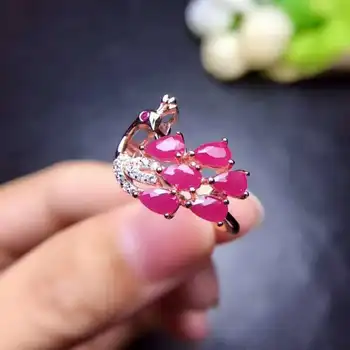 3*5mm ruby stone Rings s925 sterling silver fine Jewelry for women party red gemstone
3*5mm ruby stone Rings s925 sterling silver fine Jewelry for women party red gemstone