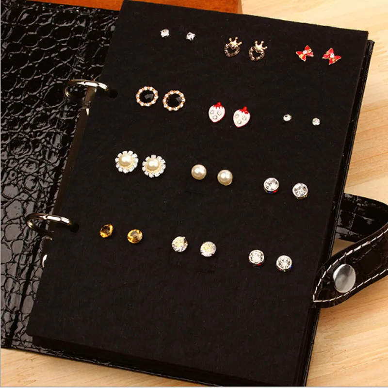 PU Leather Stud Earrings Collection of Books Model Portable Jewelry Display Creative Jewelry Organizer Storage Box Holder
PU Leather Stud Earrings Collection of Books Model Portable Jewelry Display Creative Jewelry Organizer Storage Box Holder