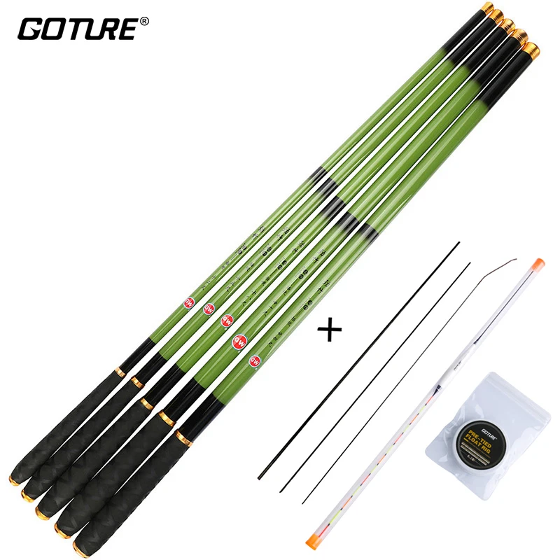Goture JINGZHU Stream Lake Carp Fishing Rod Kit With PMI Foam Fishing Float,Line Hook Rig And Spare Top Three Tips
Goture JINGZHU Stream Lake Carp Fishing Rod Kit With PMI Foam Fishing Float,Line Hook Rig And Spare Top Three Tips
