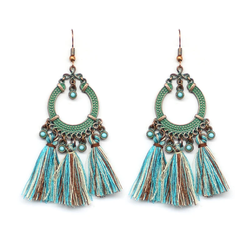 Classic Boho Water Drop Shape Woven String Ring Cluster Ethnic Tassel Pendant Drop Earrings Female Party Vacation Jewelry
Classic Boho Water Drop Shape Woven String Ring Cluster Ethnic Tassel Pendant Drop Earrings Female Party Vacation Jewelry