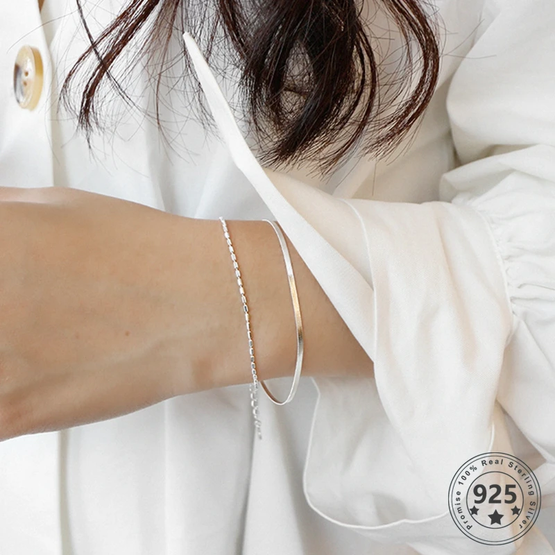 LouLeur Real 925 Sterling Silver Bracelets Romantic Double Layer Girls Party Bracelet For Women Fashion Jewelry Gift Wholesale
LouLeur Real 925 Sterling Silver Bracelets Romantic Double Layer Girls Party Bracelet For Women Fashion Jewelry Gift Wholesale