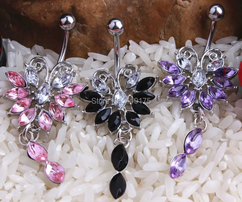 316L Stainless Steel Color Flower Navel Belly Button Piercing Ring 1.6*10*5*8mm Fashion Body Jewelry
316L Stainless Steel Color Flower Navel Belly Button Piercing Ring 1.6*10*5*8mm Fashion Body Jewelry