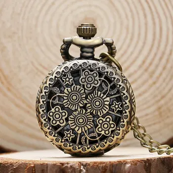 Vintage Small Size Hollow Gear Flower Theme Quartz Pocket Watch Unique Quartz Fob Watches for Women Children Best Gift
Vintage Small Size Hollow Gear Flower Theme Quartz Pocket Watch Unique Quartz Fob Watches for Women Children Best Gift