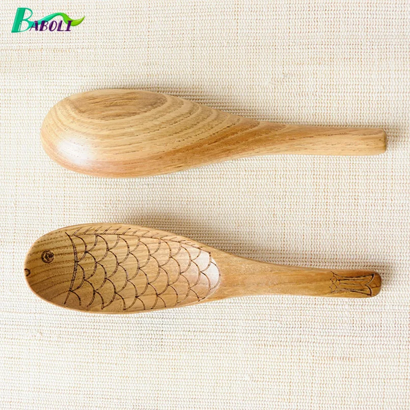1 PC Creative Long Handle Fish Shape Soup Spoon Wooden Ladle Japanese Natural Style Ice Cream Flatware With Decorative Function
1 PC Creative Long Handle Fish Shape Soup Spoon Wooden Ladle Japanese Natural Style Ice Cream Flatware With Decorative Function