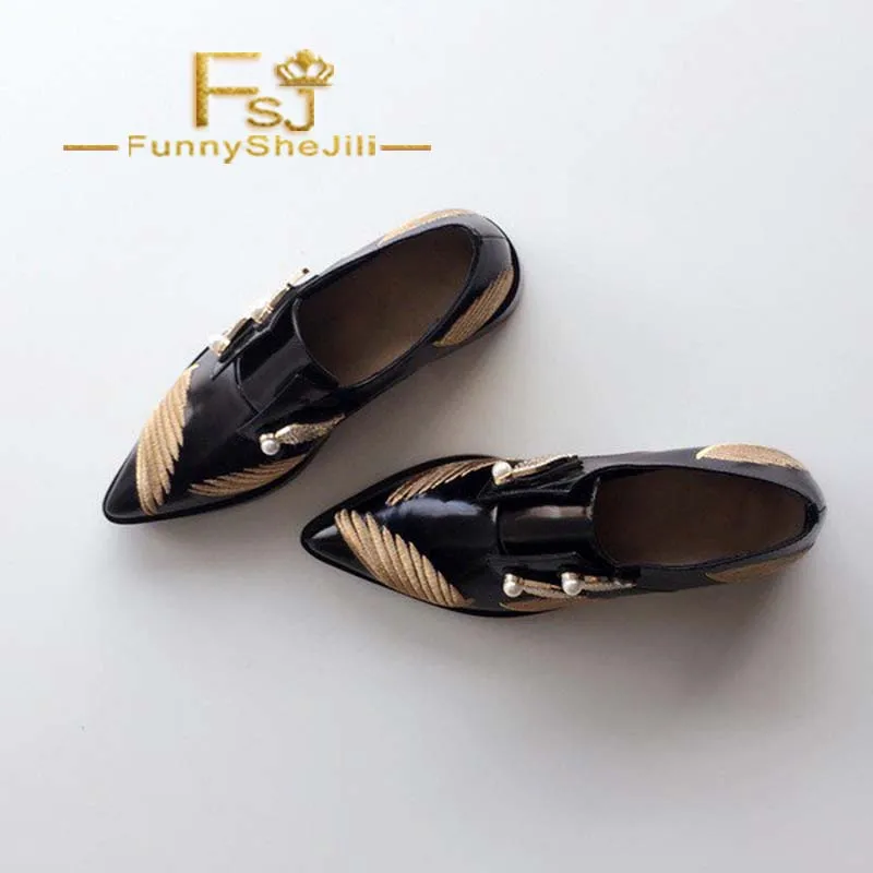 Black Women's Oxfords Pointy Toe Vintage Shoes with Wings and Pearls Anniversary Generous Attractive Incomparable Noble FSJ
Black Women's Oxfords Pointy Toe Vintage Shoes with Wings and Pearls Anniversary Generous Attractive Incomparable Noble FSJ