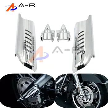 In Stock Lower Fork Leg Cover Guard Deflector Shield for Harley Touring Electra Glide Classic Injected Road King 2000-2006
In Stock Lower Fork Leg Cover Guard Deflector Shield for Harley Touring Electra Glide Classic Injected Road King 2000-2006