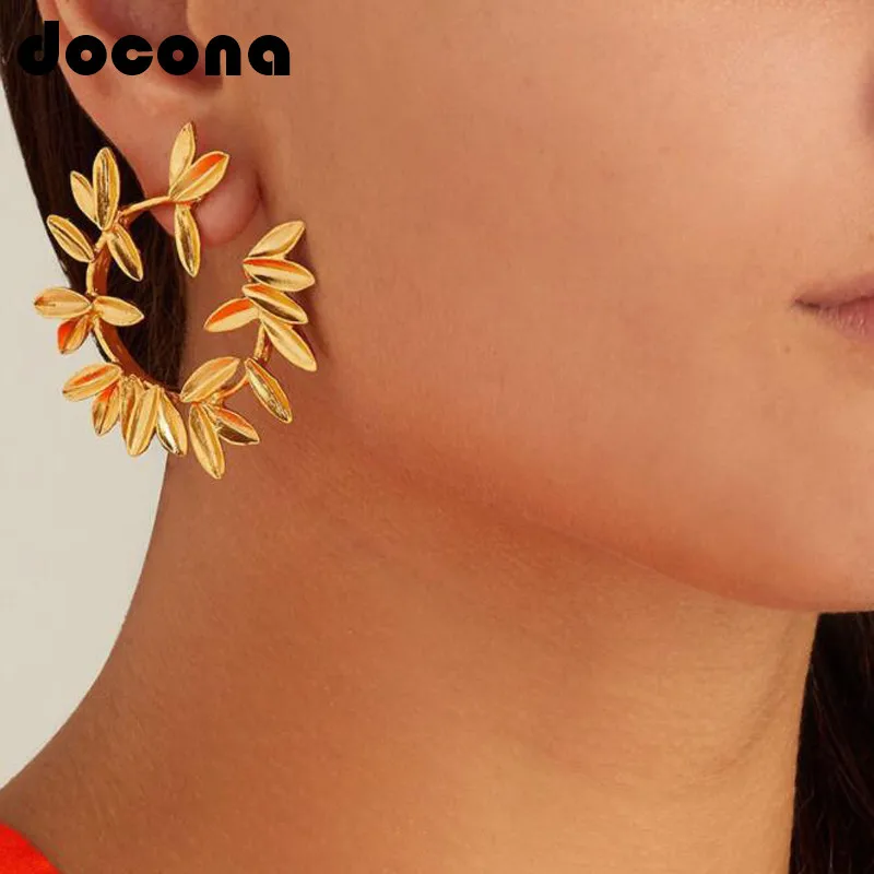 docona Gold Silver Dot Leaf Flower Stud Earrings for Women Open Circle Leaf Studs Earrings Statement Earring Oorbellen 5851
docona Gold Silver Dot Leaf Flower Stud Earrings for Women Open Circle Leaf Studs Earrings Statement Earring Oorbellen 5851