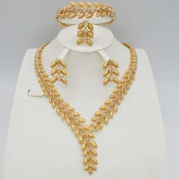 Dubai Gold Jewelry Sets Nigerian Wedding African Beads Crystal Bridal Jewellery Set Rhinestone Ethiopian Jewelry parure
Dubai Gold Jewelry Sets Nigerian Wedding African Beads Crystal Bridal Jewellery Set Rhinestone Ethiopian Jewelry parure