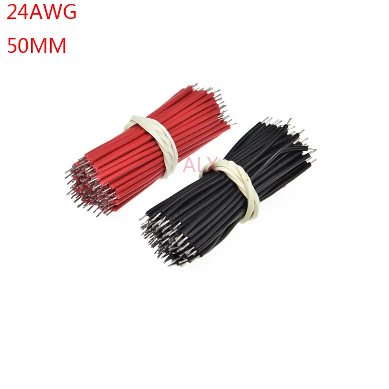 100PCS 24AWG 50MM LONG Tin-Plated Breadboard Jumper Cable Flexible Two Ends PVC Electronic conductor Wire FOR PCB
100PCS 24AWG 50MM LONG Tin-Plated Breadboard Jumper Cable Flexible Two Ends PVC Electronic conductor Wire FOR PCB