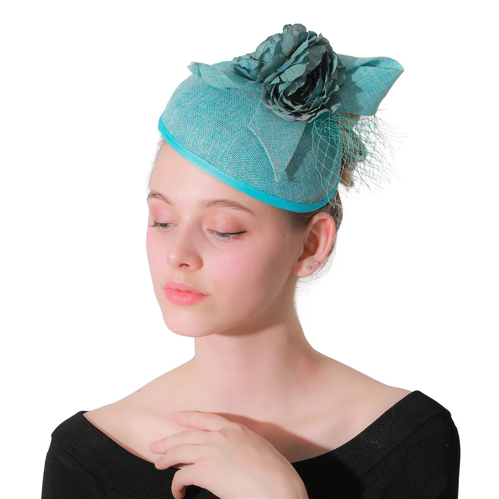 Wedding Party millinery hat Hair Fascinator Ladies Bow hat veil Hair Accessories 2019 New fabric flower fedora caps Headband
Wedding Party millinery hat Hair Fascinator Ladies Bow hat veil Hair Accessories 2019 New fabric flower fedora caps Headband