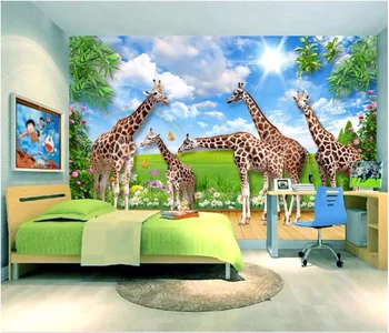 Custom mural photo 3d wall paper picture The giraffe animal world room decor painting 3d wall murals wallpaper for wall 3 d
Custom mural photo 3d wall paper picture The giraffe animal world room decor painting 3d wall murals wallpaper for wall 3 d